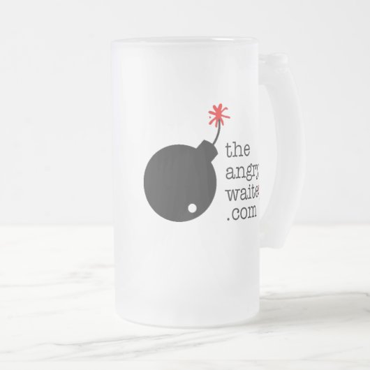 De Mok van de Angry Waiter Beer - Side Logo (Voorkant rechts)