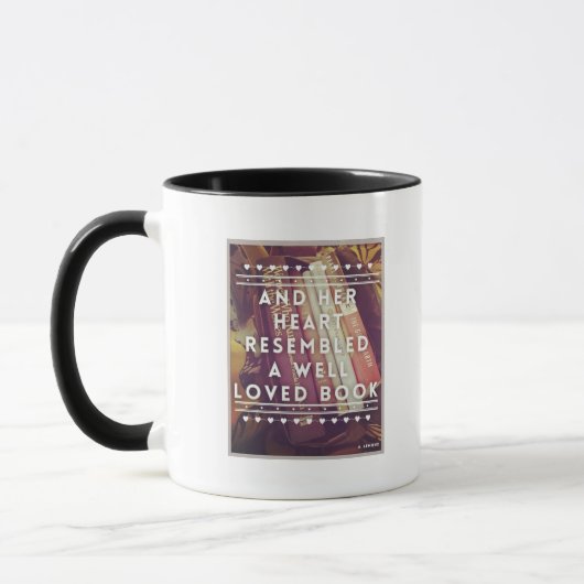 De Mok van de Boek Lover 11 oz Combo-keramiek (Links)