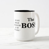De Mok van de Boss Husband Humor (Voorkant rechts)