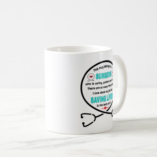 De Mok van de chirurg. Deze Mok behoort tot een ch (Voorkant rechts)