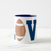 De mok van de de ventilatorliefde van het football (Center)