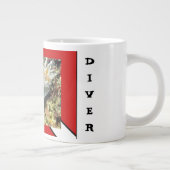 De Mok van de Diver van Scuba met de Vlag van de D (Rechts)