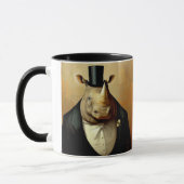 De Mok van de goed geklede Rhinoceros Coffee (Links)