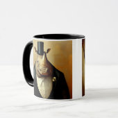 De Mok van de goed geklede Rhinoceros Coffee (Voorkant links)