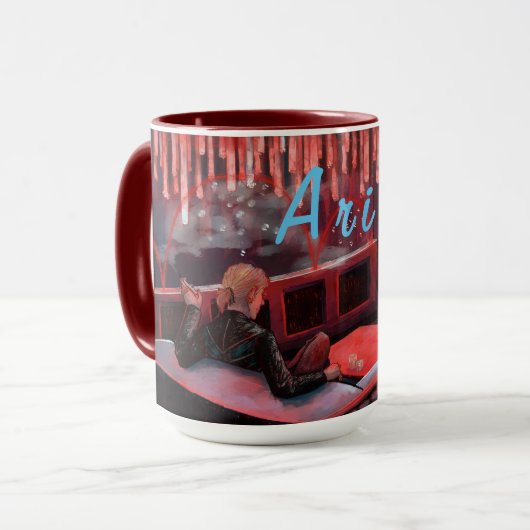 De Mok van de groeten - het Rode Lint (Voorkant links)