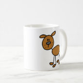 De Mok van de Hond van het Cijfer van de stok (Voorkant rechts)
