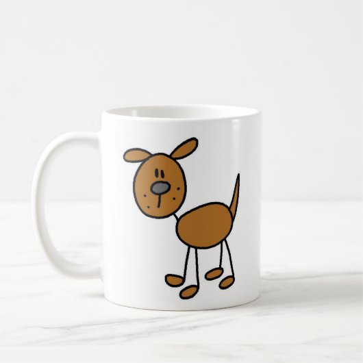 De Mok van de Hond van het Cijfer van de stok (Links)