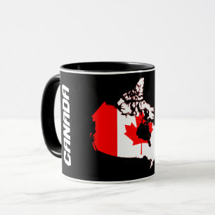 De Mok van de Kaart van de Vlag van Canada