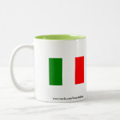 De Mok van de koffie met Italiaans Gezegde (Links)