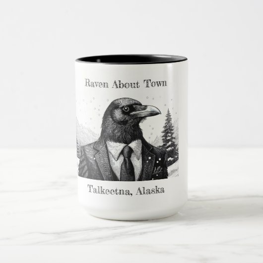 De mok van de koffie, Raven About Town, Talkeetna  (Midden)