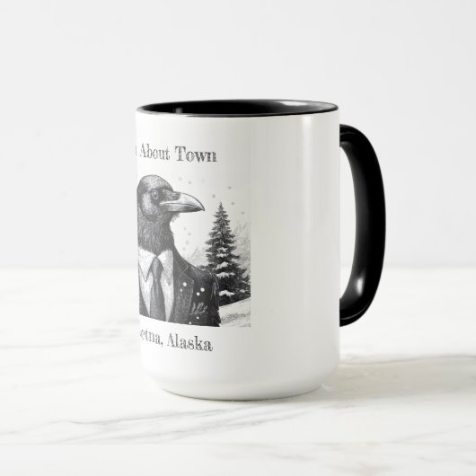 De mok van de koffie, Raven About Town, Talkeetna  (Voorkant rechts)