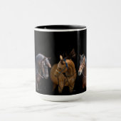 De Mok van de Koffie van de Lovers van twee-toonpa (Midden)