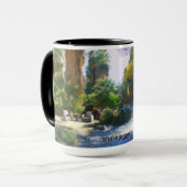 De mok van de Koffie van de Vergadering (Voorkant links)
