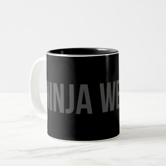 De Mok van de Koffie van het Wapen van Ninja (Voorkant links)