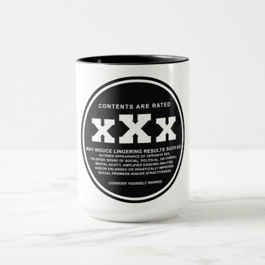 De Mok van de Koffie van Triple X (Midden)