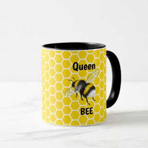 De Mok van de koningin Bee Honeycomb van tweetone