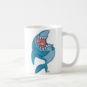 De mok van de Laughing Shark cartoon