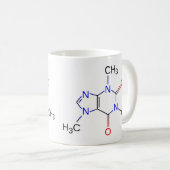 De Mok van de Molecule van de cafeïne (Voorkant rechts)