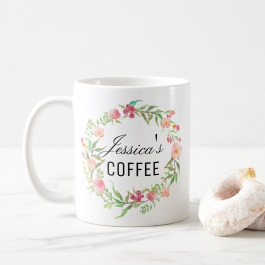 De Mok van de Naam van de onderkant, de Persoonlij (Met donut)