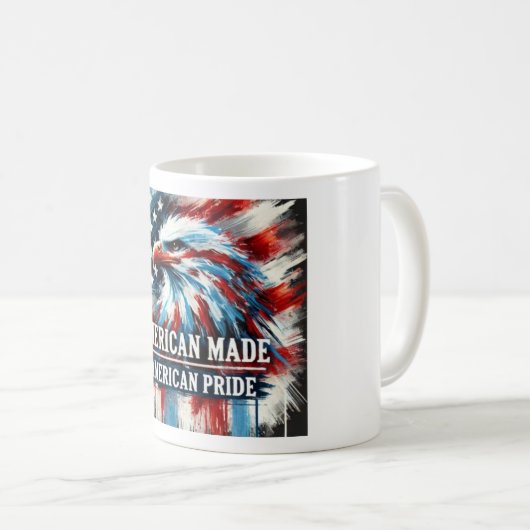 De Mok van de ontwerper is "American Made". Amerik (Voorkant rechts)