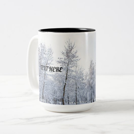 De Mok van de sneeuw met douanebericht (Voorkant links)