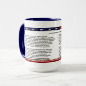 De mok van de ster spangled banner (Voorkant links)