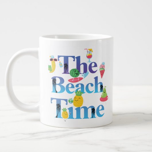 De mok van de strandtijd (Links)