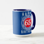 De Mok van de verjaardag met Leeftijd, Naam, & Dat (Voorkant rechts)