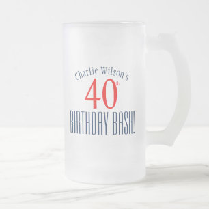 De Mok van het Bier van de verjaardag - de 40ste