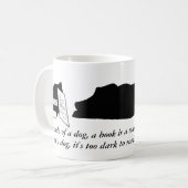 De Mok van het citaat van Dog en van het Boek (Voorkant links)