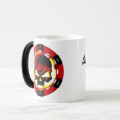 De mok van het dode Man van de hand (Voorkant links)