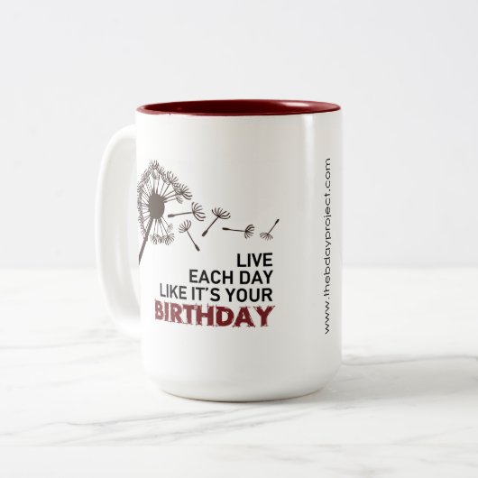 De Mok van het project van Birthday (Voorkant links)