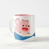 De Mok van het vliegboek en de Cartoon van Varkens (Voorkant links)