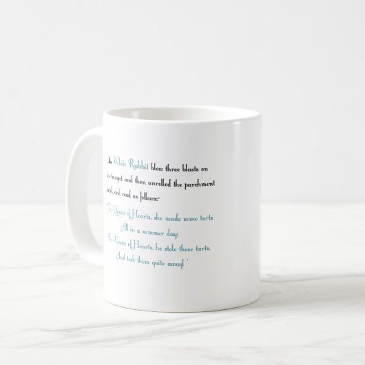 De Mok van het witte konijn (Voorkant links)