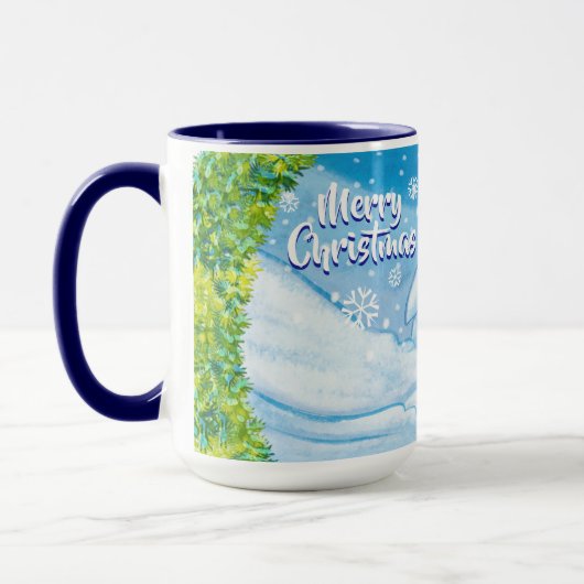 De mok van Kerstmis, PingPing Penguin & Snowman. (Links)