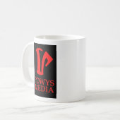 De Mok van Media van powys (2 logo) (Voorkant links)