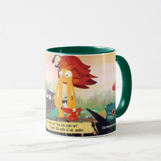 De Mok Verhalen afkalmeren met de zin (Voorkant rechts)