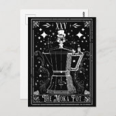 De Moka Pot Coffee Tarot Kaart (Voorkant / Achterkant)