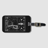 De Moka Pot Koffie Tarotkaart Bagagelabel (Voorkant (horizontaal))