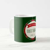 De Mokken van de Gift van Kerstmis van de Plaid (Voorkant links)