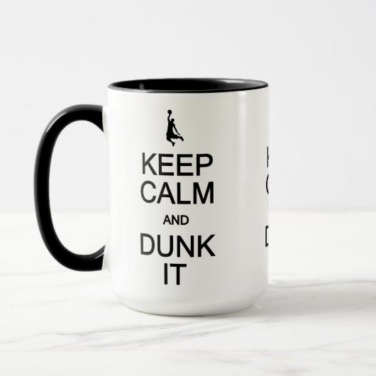 De mokken van de Kalm houden & van de Dunk - kies (Links)