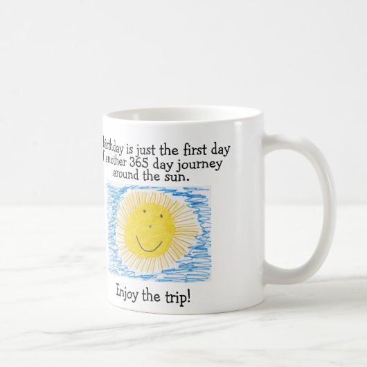 De Mokken van de Koffie van de VERJAARDAG, Reis (Rechts)