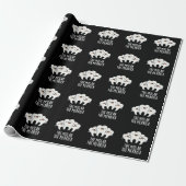 De Molar de Merrier Funny Dental Pun Dark BG Cadeaupapier (Uitgerold)