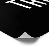 De Molar de Merrier Funny Dental Pun Dark BG Poster (Hoek)