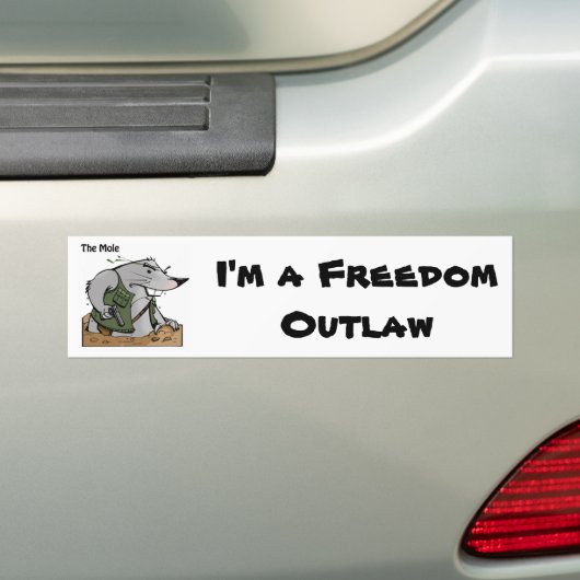 De Mole Outlaw-Bumpersticker Bumpersticker (Op auto)