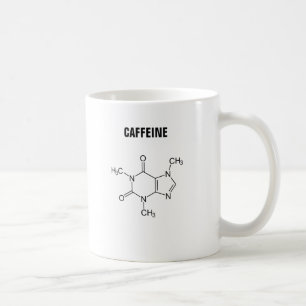 De Molecule van de cafeïne Koffiemok