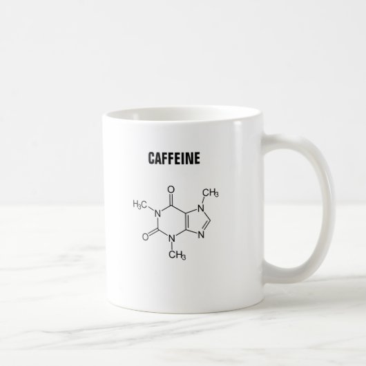 De Molecule van de cafeïne Koffiemok (Rechts)