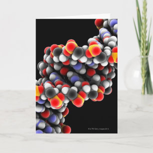 De molecule van DNA. Moleculair model van DNA Kaart