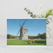 De molen en een geit - uitnodiging (Staand voorkant)