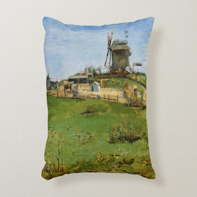 De molen van de Galette door Vincent van Gogh Accent Kussen (Voorkant(Verticaal))